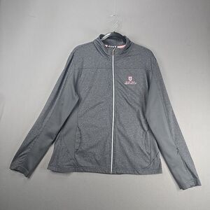 Women's Full Zip Golf Jacket Gray Sz XL The Golf Club at Newcastle